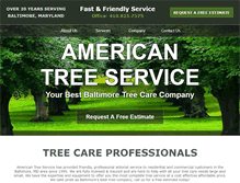 Tablet Screenshot of mdtreeservice.com